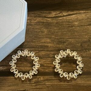 Swarovski Crystal Hoop Earrings (Style: Millenia Hoop earrings)